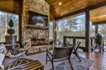 Outdoor Wood-Burning Fireplace